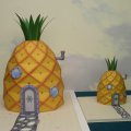 Papercraft de la Casa Piña de Bob Esponja. Manualidades a Raudales.